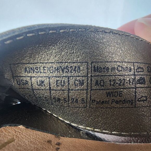 Vionic Tulum Ainsleigh - Women's Wedge Sandal Size 7.5 Espadrille Metallic Gold - Picture 6 of 7